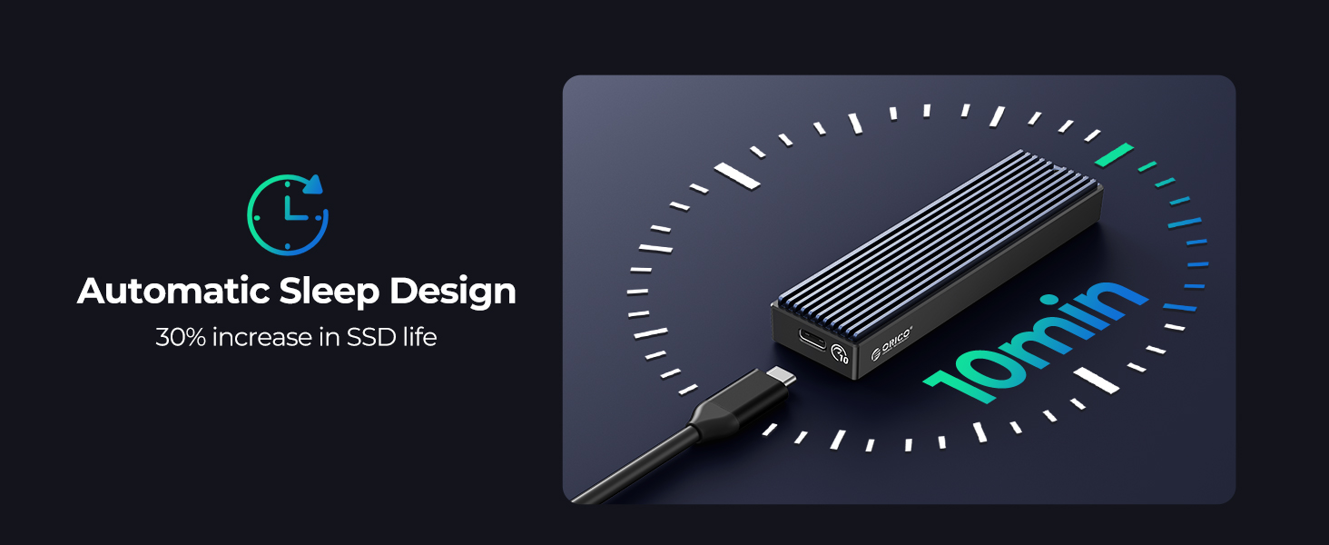 ORICO Aluminum M.2 NVMe SATA SSD Enclosure