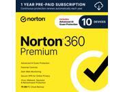 Norton 360 Premium 2025 10 Devices 1Yr w/Auto Renewal Digital Deals