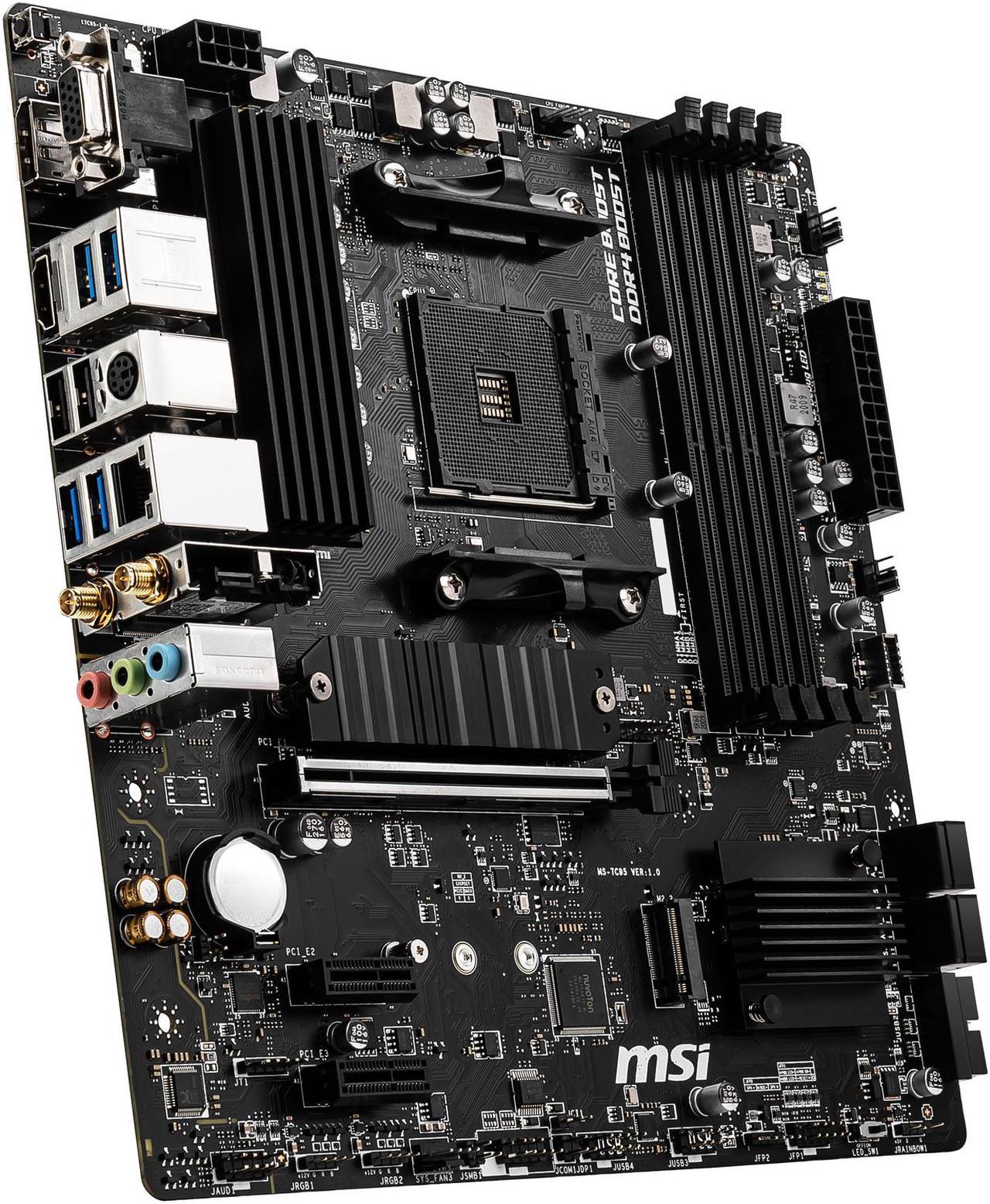 Alt view image 4 of 10 - MSI PRO B550M PRO-VDH WIFI AM4 AMD B550 USB 3.0 Micro ATX AMD Motherboard