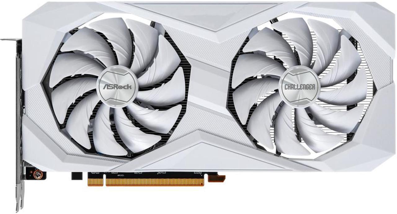 Main image of ASRock Radeon RX 6600 Challenger White 8GB GDDR6 PCI Express 4.0 Graphics Card RX6600 CLW 8G