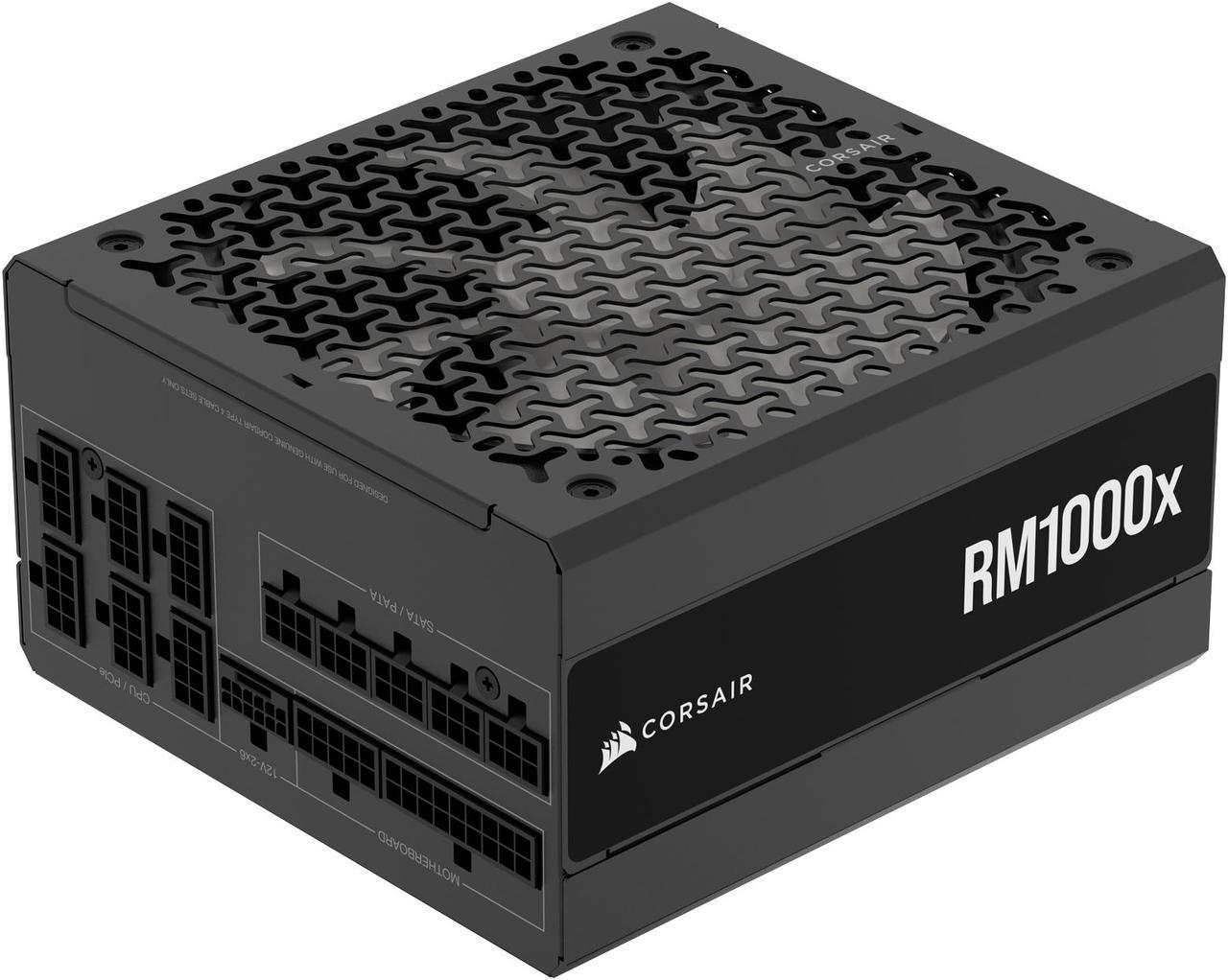 Alt view image 2 of 13 - CORSAIR RMx Series RM1000x ATX Power Supply - Fully Modular - ATX 3.1 - PCIe 5.1 - Cybenetics Gold - Low-Noise - Japanese Capacitors - 1000 Watts