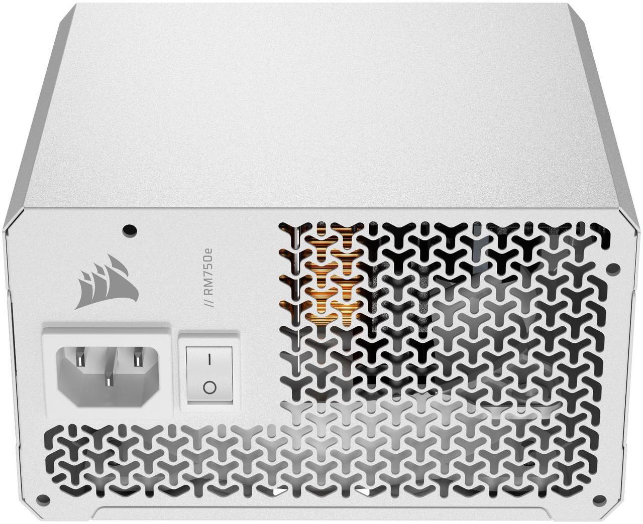 Alt view image 3 of 8 - CORSAIR RM750e Fully Modular Low-Noise ATX Power Supply - ATX 3.1 & PCIe 5.1 Compliant - 105°C-Rated Capacitors - Cybenetics Gold Efficiency