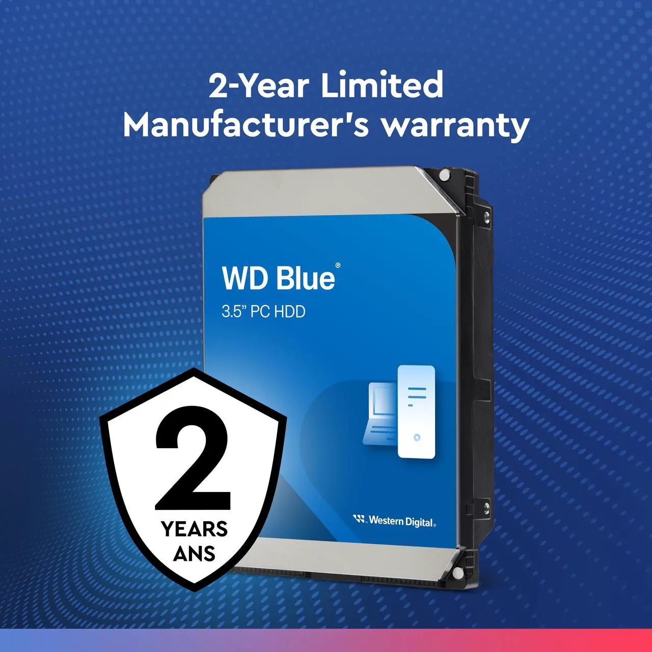 Alt view image 8 of 8 - WD Blue 8TB Desktop Hard Disk Drive - 5640 RPM SATA 6Gb/s 256MB Cache 3.5 Inch - WD80EAAZ