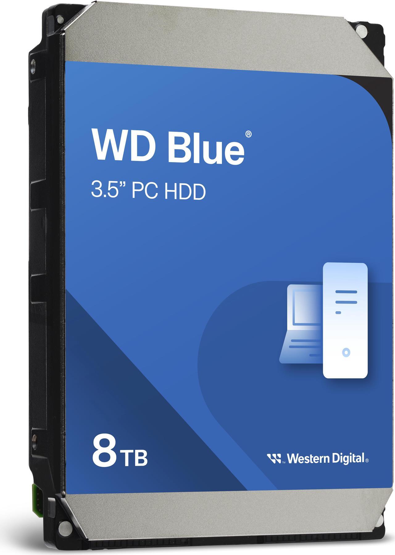 Alt view image 2 of 8 - WD Blue 8TB Desktop Hard Disk Drive - 5640 RPM SATA 6Gb/s 256MB Cache 3.5 Inch - WD80EAAZ