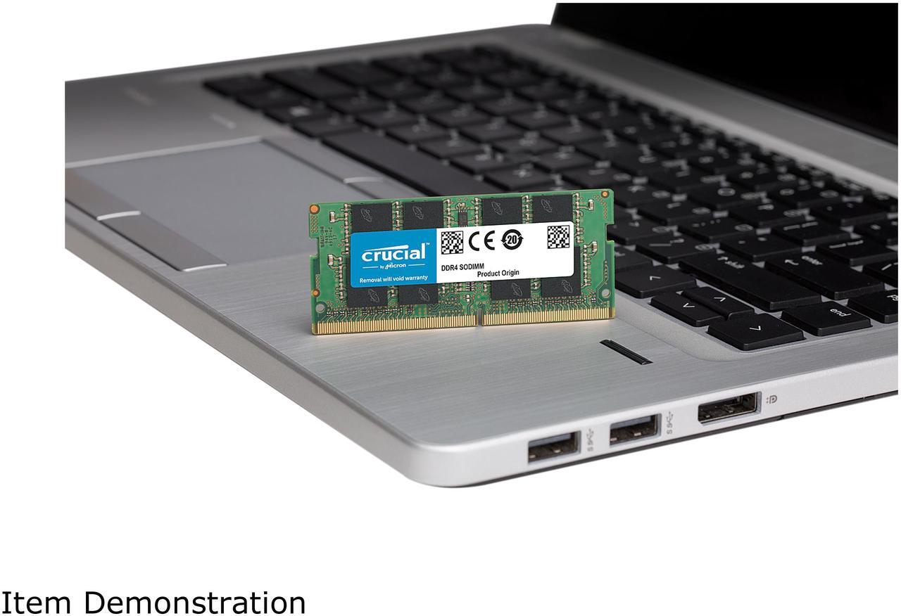 Alt view image 3 of 4 - Crucial 32GB Single DDR4 3200 MT/s CL22 SODIMM 260-Pin Memory - CT32G4SFD832A