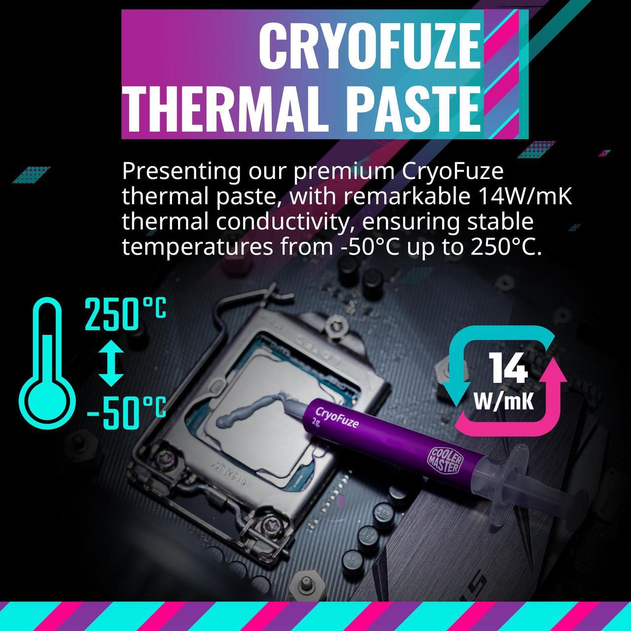 Alt view image 9 of 15 - Cooler Master Hyper 212 Black CPU Air Cooler, SickleFlow 120mm Fan, Aluminum Top Cover, 4 Copper Heat Pipes, CryoFuze, 152mm(H), Brackets AMD Ryzen AM5|AM4, Intel LGA 1851|1700|1200 (RR-S4KK-25SN-R1)