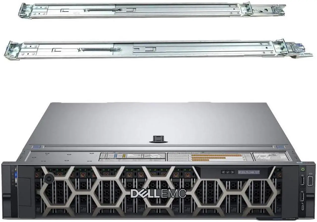 Main image of Dell PowerEdge R740 2U Rack Server, Dual Xeon 6148 2.40 GHz, 256GB DDR4 Memory, 15.36TB Enterprise SSD Storage, RAID, Dual Power, iDRAC, Rail Kit, Server 2022 Standard
