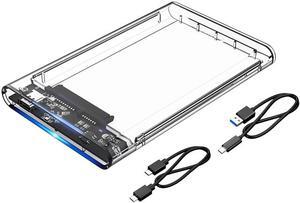 ORICO 2.5'' Hard Drive Enclosure Type-C USB 3.1 Gen2 to SATA 6Gbps Computer External HDD Enclosure for 7 9.5mm HDD SSD Support UASP Compatible WD Seagate Toshiba Samsung Hitachi PS5-2139C3-G2