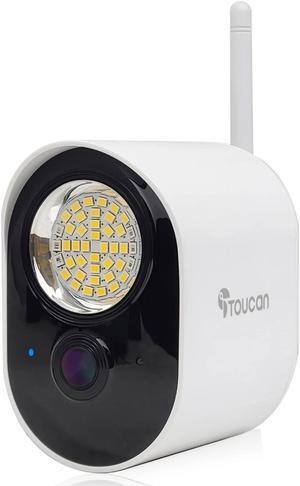 TOUCAN Security Floodlight Camera, 1080P Full HD | Outdoor Security Camera TSLC10WU