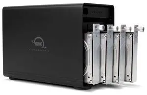 OWC 32TB ThunderBay RAID 5 Four-Drive HDD External Storage Solution With Dual Thunderbolt 3 Ports. Featuring SoftRAID. RAID-5 Pre-Configured. Thunderbolt 3 Cable Included. Model OWCTB3SRT32.0S