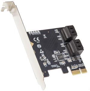 4 Port SATA III PCI-e 3.0 x1 Card Non-Raid with Low Profile Bracket
