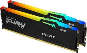 Kingston FURY Beast 64GB (2 x 32GB) 288-Pin PC RAM DDR5 5600 (PC5 44800) Desktop Memory Model KF556C40BBAK2-64