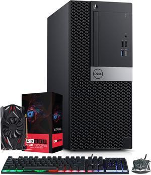 Dell OptiPlex Tower Computer (Intel i5 Hexa-core 9th GEN/ 512GB  NVMe SSD/ 16GB RAM/ RX 550 GPU/ Windows 11 Pro) Gaming Desktop PC - Black