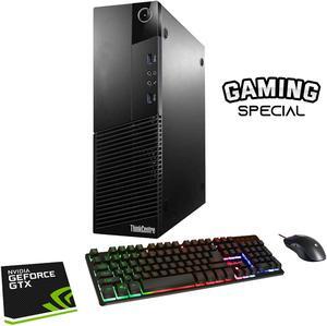 Lenovo ThinkCentre M83 SFF Computer PC i7 4770 3.4Ghz 16GB DDR3 RAM 512GB SSD NVIDIA GeForce GT 1030 2GB Win 10 Pro WIFI with Gaming PC Keyboard & Mouse HAJAAN HC510 HDMI
