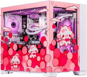 Velztorm Bubble Cow Custom Built Gaming Desktop PC (AMD Ryzen 7 5700X, GeForce RTX 5070, 16GB DDR4, 1TB PCIe SSD + 2TB HDD, RGB Fans, 240mm AIO, 850W PSU, WiFi 5, Bluetooth 5.0, RJ-45, Win 11 Pro)